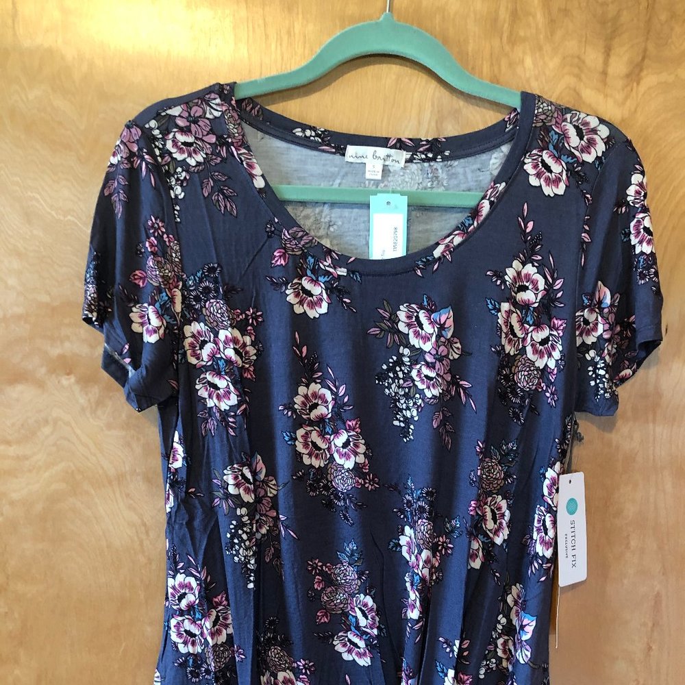 S - Nine Britton Levie Knot Front Knit Top